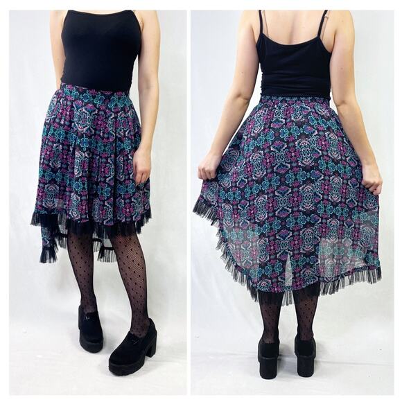 Disney Descendants 2 Asymmetrical Ruffle Skirt Sz XS - Picture 2 of 5